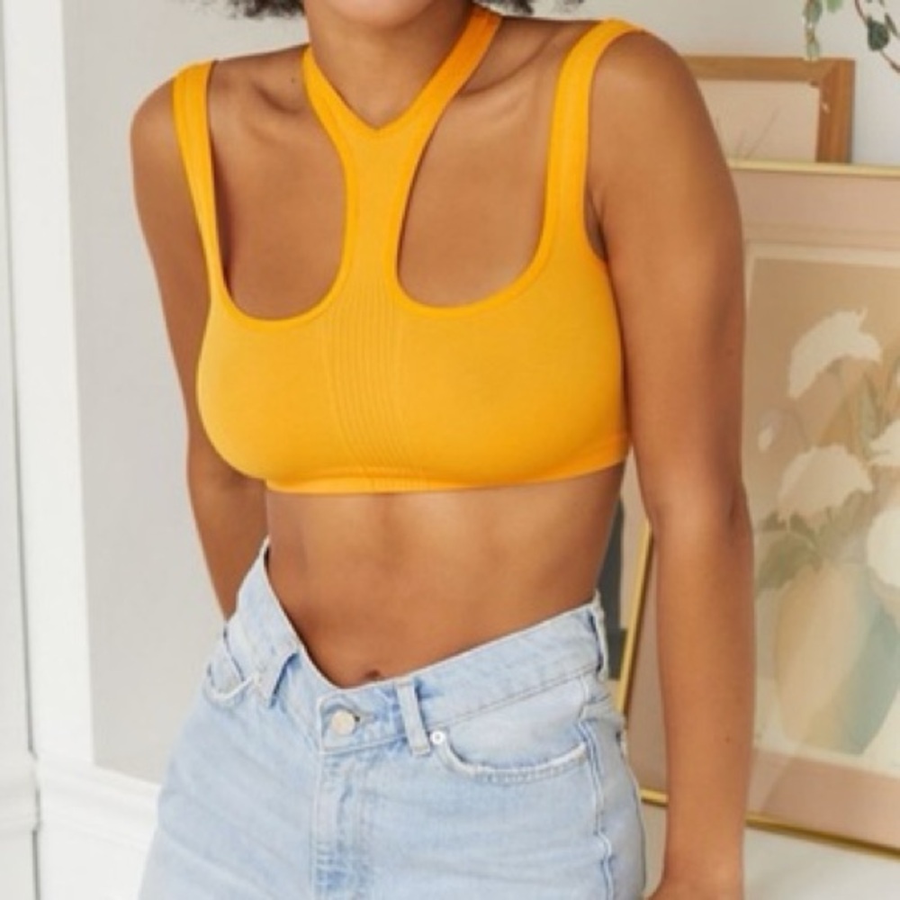 🐚🪼 2/15$ TOPS 🪼🐚 Urban Outfitters Out From Under Orange Ribbed Tank Top